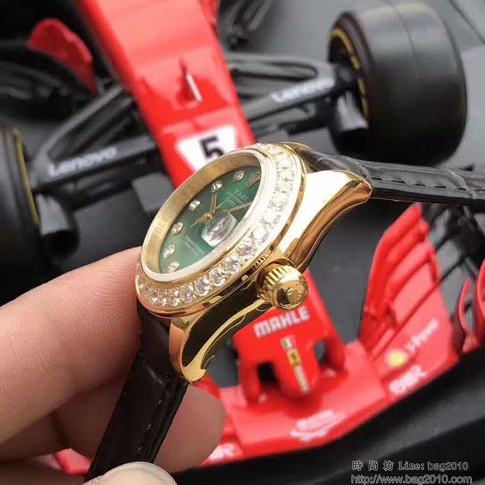 ROLEX勞力士 最新上市 Rolex淑女系列 珍珠貝母錶盤 環繞璀璨鑽石 進口6t51機芯 深度防水 女士腕表  wssb4500